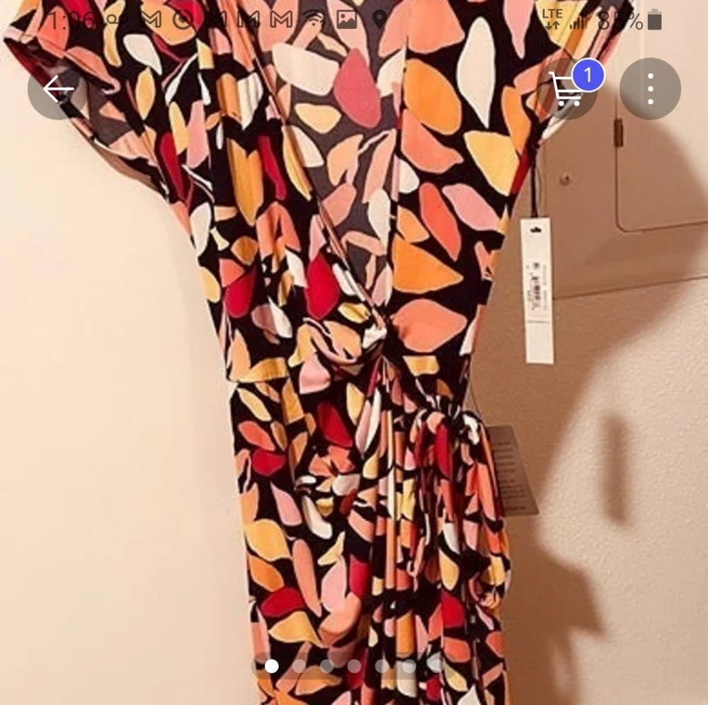 NWT Maggie London Jersey Wrap Dress Size 4